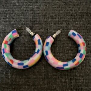 Plunder Multicolor Hoop Earrings